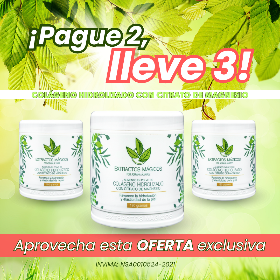 ¡COMBO! PAGA 2 Y LLEVA 3 - Colágeno Con Citrato De Magnesio