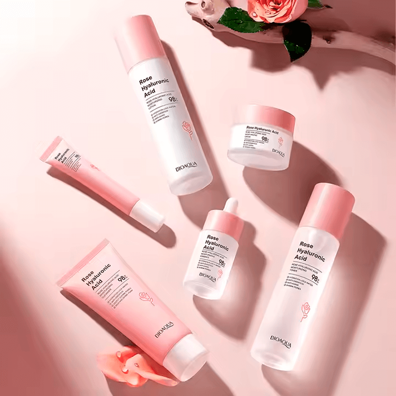 Kit de Lujo Facial con extracto de Rosas y Ácido Hialurónico - Bioaqua