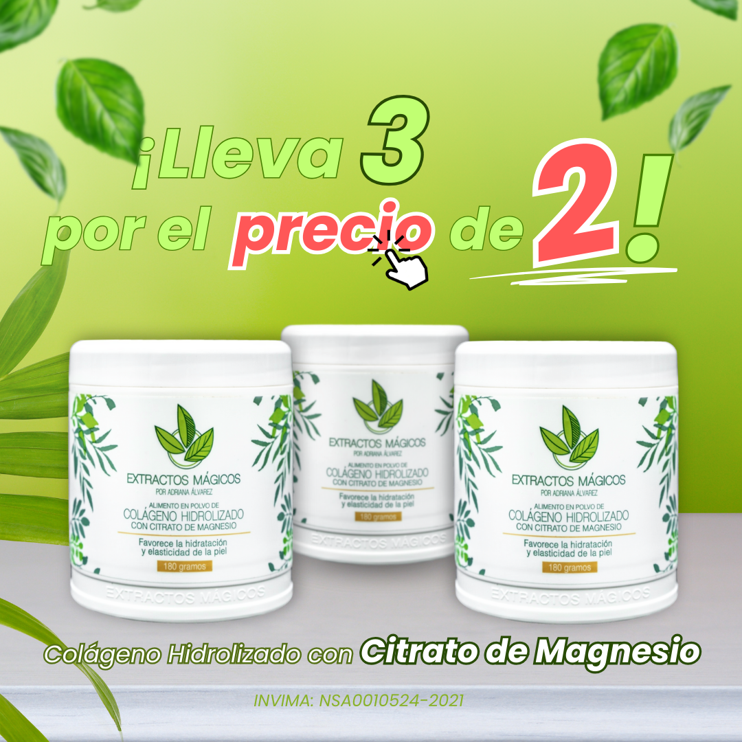 ¡COMBO! PAGA 2 Y LLEVA 3 - Colágeno Con Citrato De Magnesio