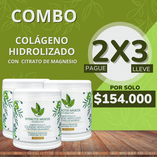 ¡COMBO! PAGA 2 Y LLEVA 3 - Colágeno Con Citrato De Magnesio