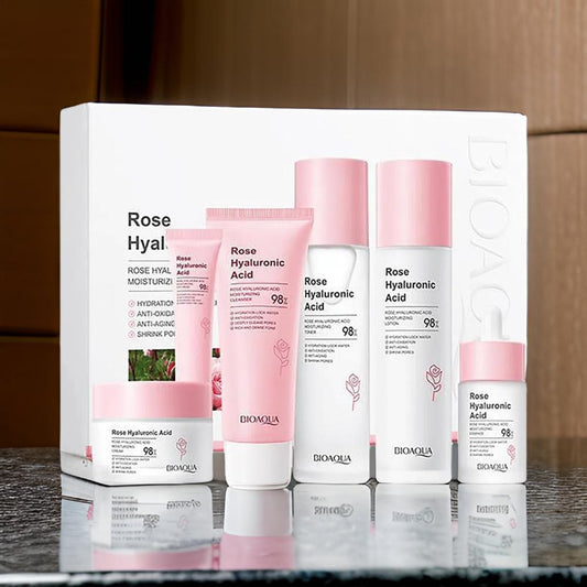 Kit de Lujo Facial con extracto de Rosas y Ácido Hialurónico -  Bioaqua